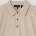 Theory Men Silk Cotton Polo Sweater - Chino