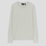 Theory Light Bilen Riland Grid Sweater - Light Green