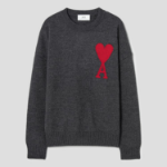 ami Intarsia Adc Sweater – Grey