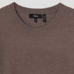 Theory Men Novo Merino Maden Crew Neck Sweater - Dark Taupe