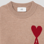 ami Intarsia Adc Sweater – Camel