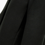 JAJU Loose Fit Hooded Coat – Black