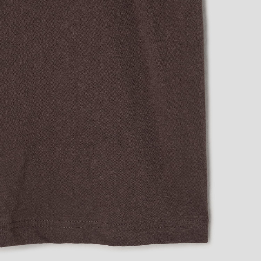 Theory Men Cosmos Bron Polo Tee - Dark Mocha
