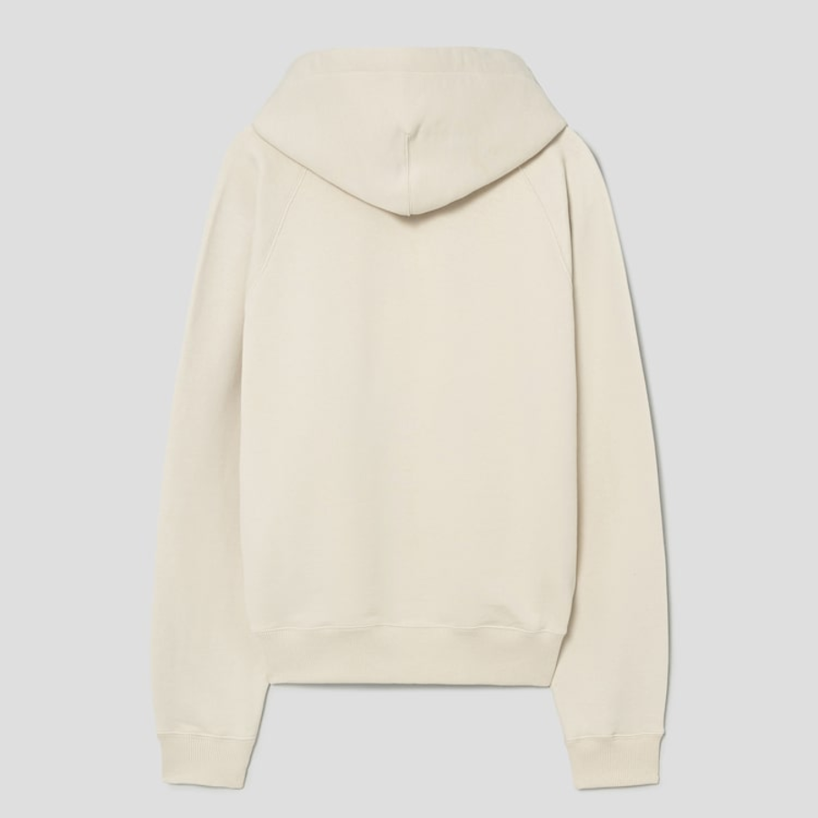 ami (Unisex) WS Patch Hoodie – Ecru
