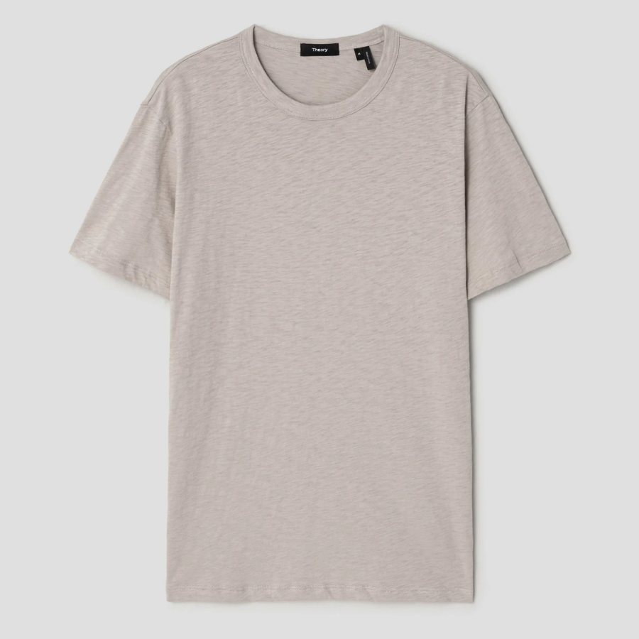 Theory Men Cosmos Essential Tee - Earl Grey