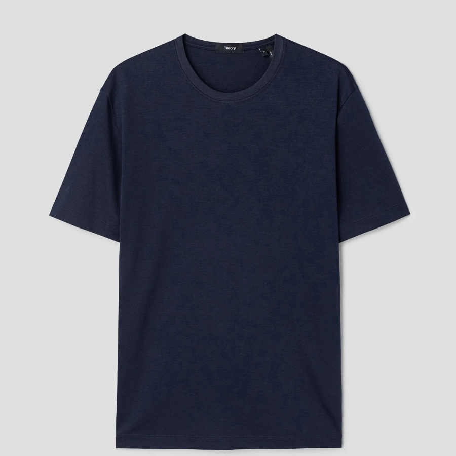 Theory Men Clinton Knit Dorian Tee - Baltic