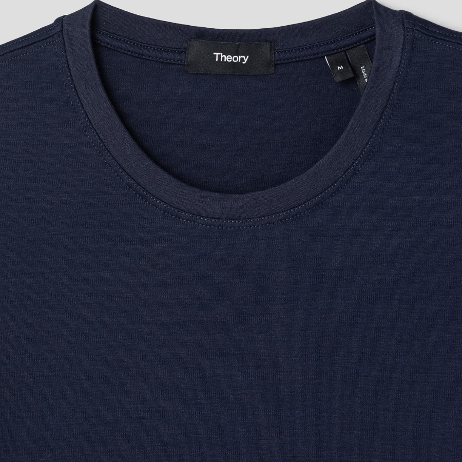 Theory Men Clinton Knit Dorian Tee - Baltic