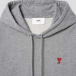 ami (Unisex) Small Adc Hoodie – Heather Grey