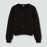 JAJU V-Neck Cardigan – Black