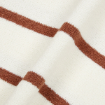 JAJU Stripe Collar Cardigan – Light Brown