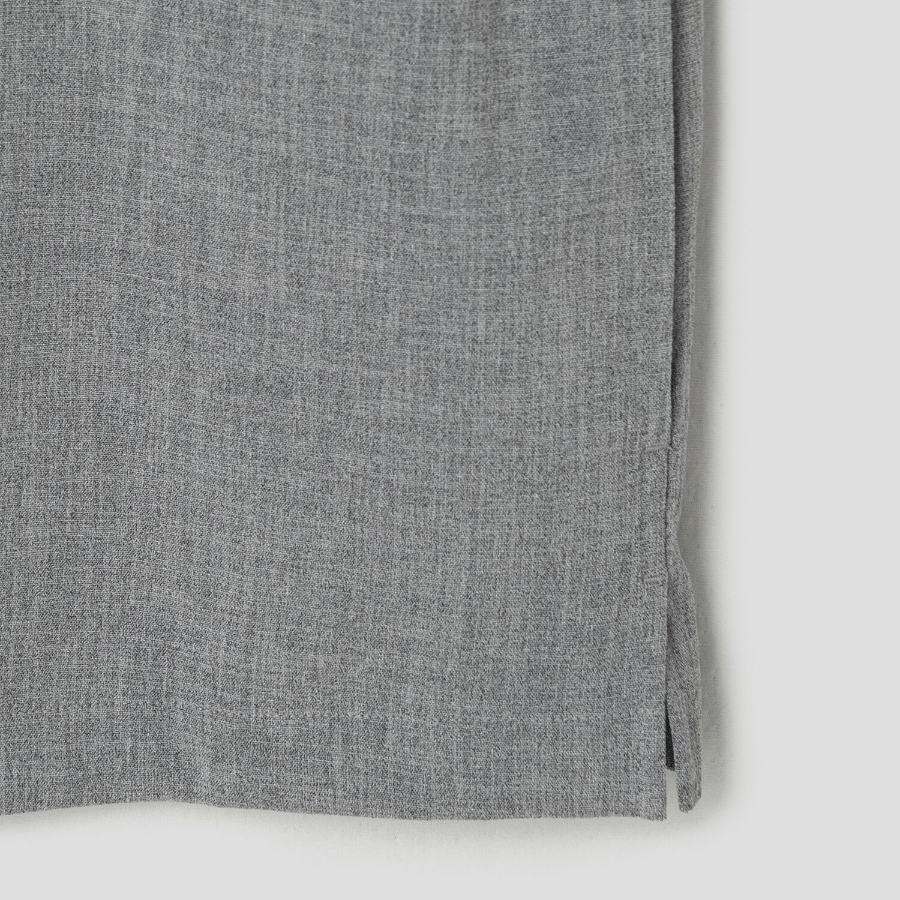 Theory Men Perform Suit Cillian Short Sleeve Shirt - Medium Grey Melange