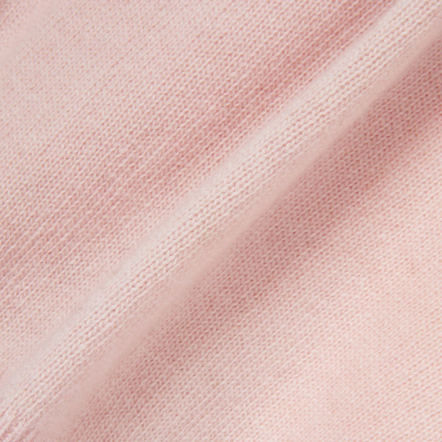 JAJU Merino Wool V-Neck Knit Cardigan – Pink