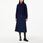 JAJU Hairy Hooded Zip-Up Cardigan – Navy