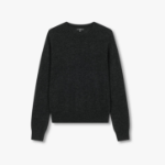 JAJU Merino Wool Round Neck Knit – Charcoal