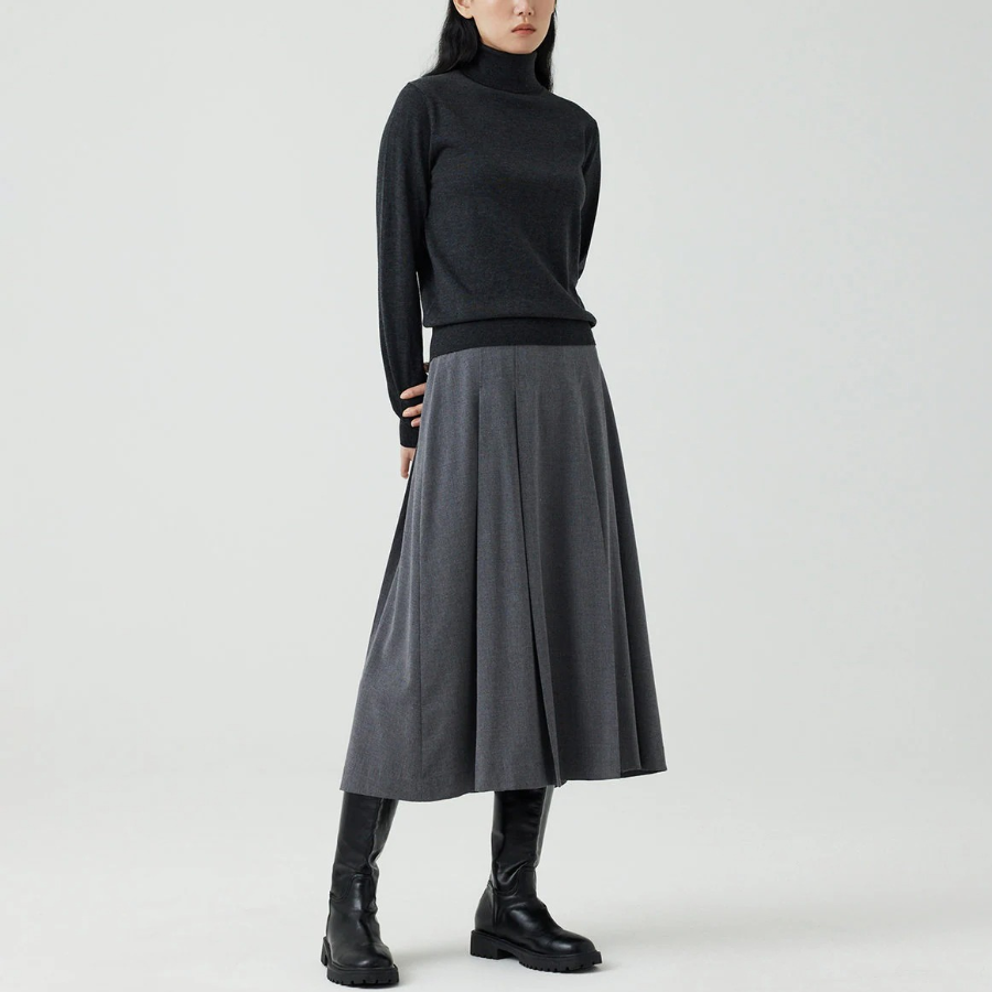 JAJU Turtleneck Knit – Charcoal