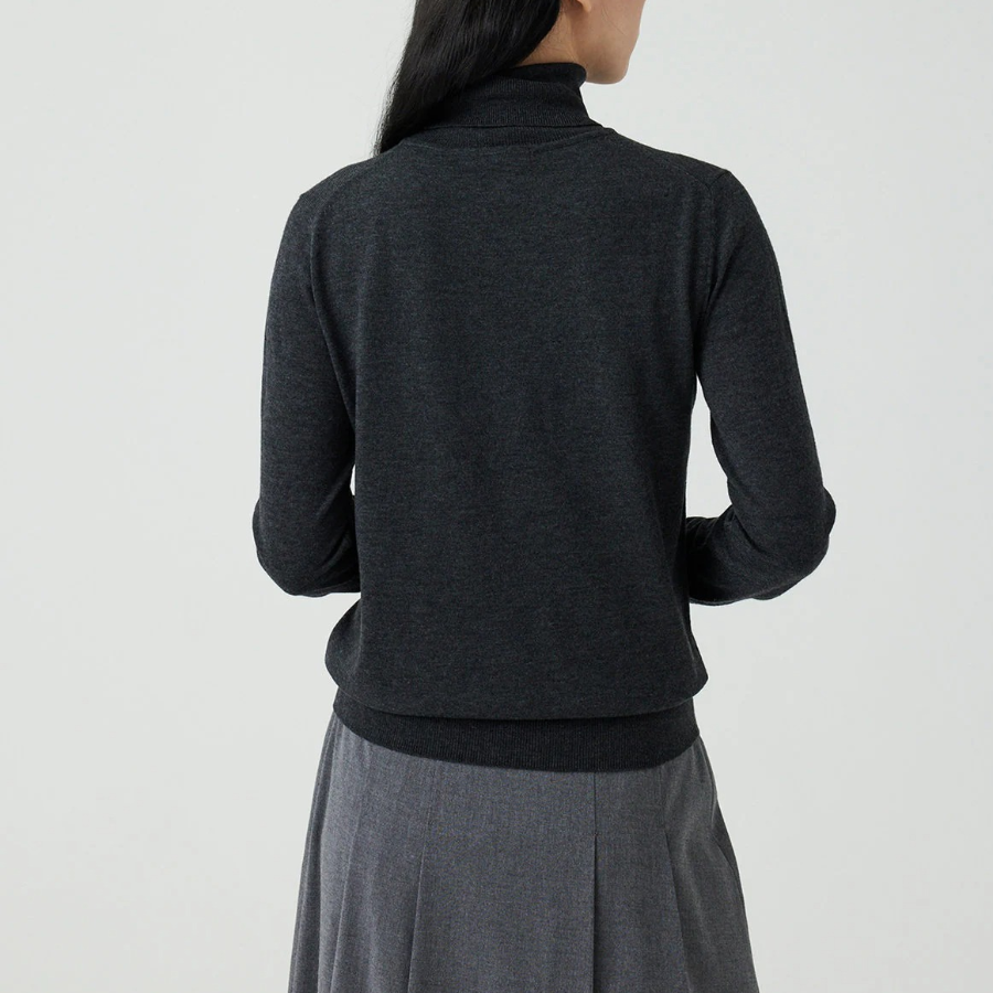 JAJU Turtleneck Knit – Charcoal