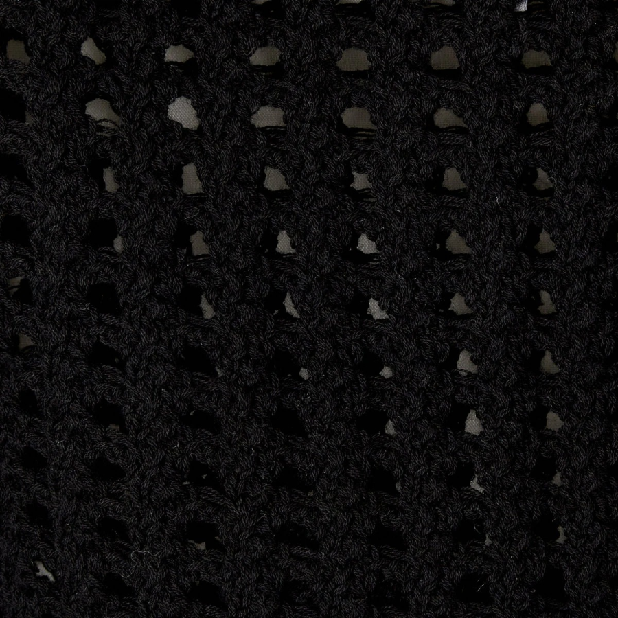 JAJU Crochet Bustier Vest – Black