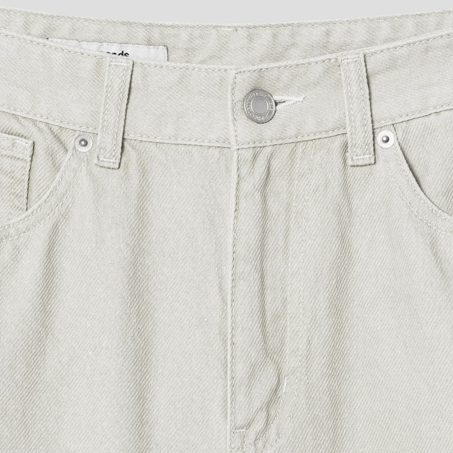 8 seconds Lightweight Semi-Wide Denim — Light Green