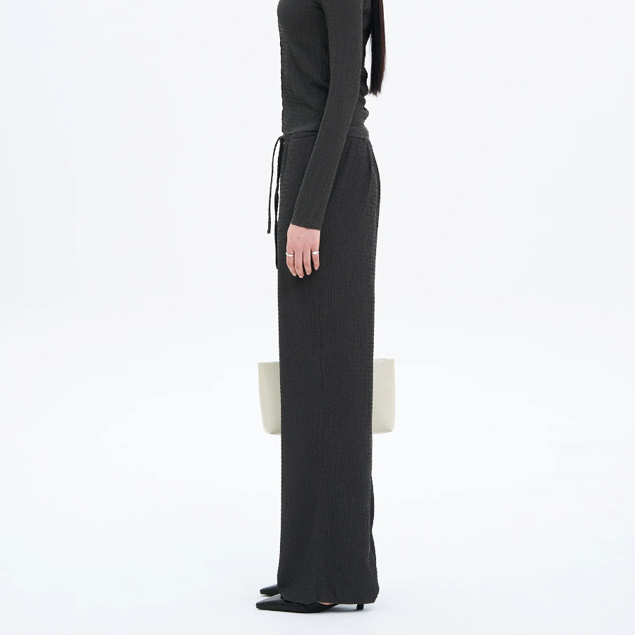 8 seconds Wrinkle Jersey Easy Pants — Ash