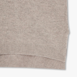 JAJU Merino Wool V-Neck Knit Vest – Beige