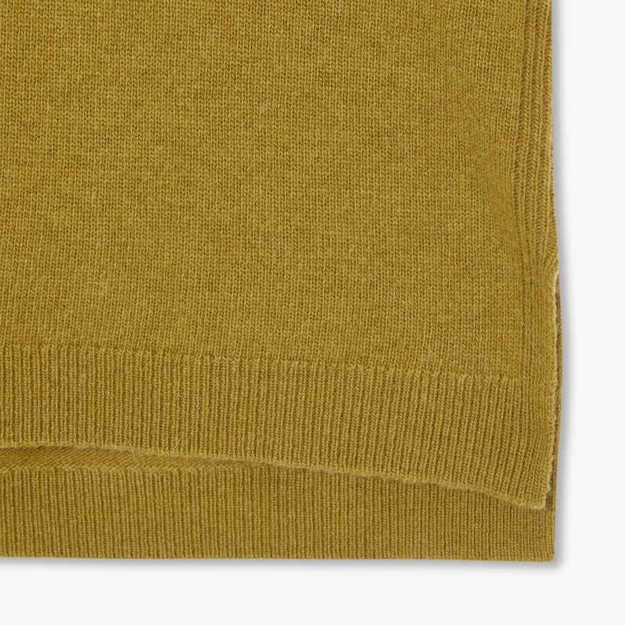 JAJU Merino Wool V-Neck Knit Vest – Olive