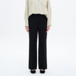 8 seconds Spring Basic Straight Fit Slacks — Black