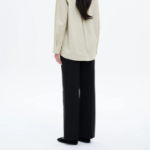 8 seconds Spring Basic Straight Fit Slacks — Black