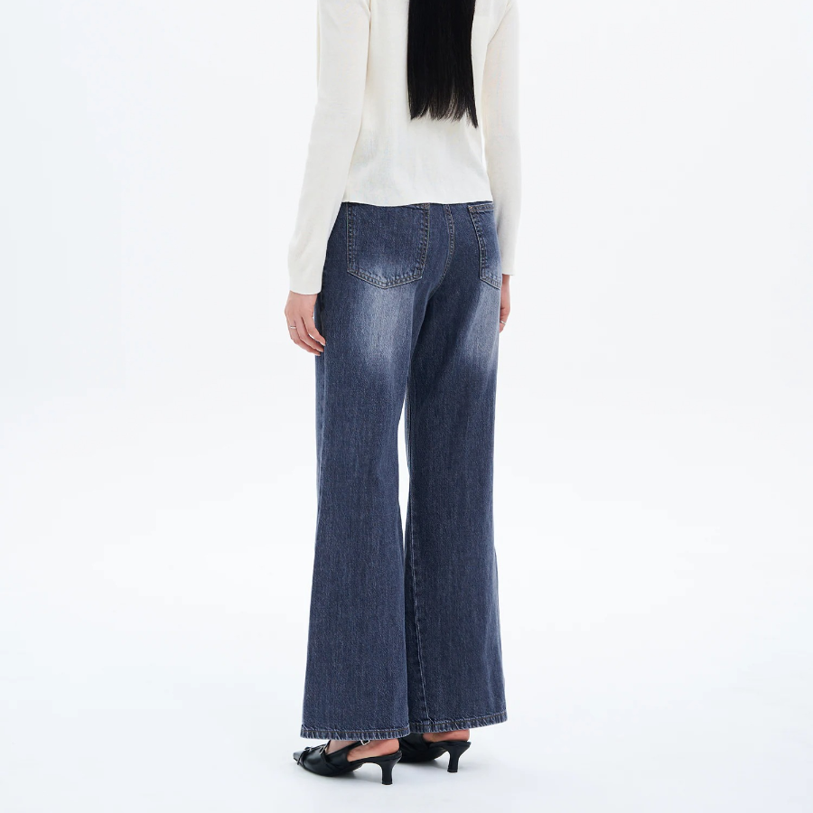 8 seconds Inseam Cut Bootcut Lightweight Denim — Blue