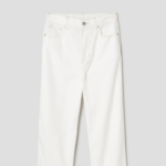 Pigment Banding Straight Denim — Ivory