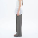 Pleated Easy Banding Pants — Ash