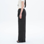 Cotton String Banding Pants — Ash