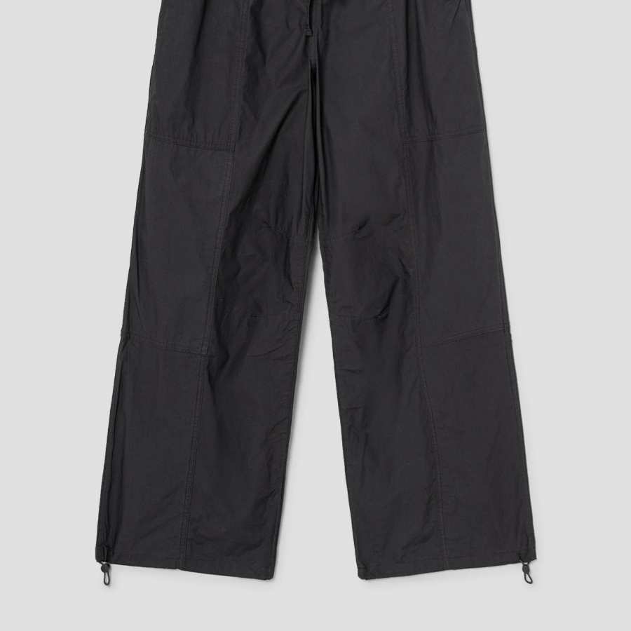 Cotton String Banding Pants — Ash