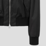 AMI Women Ami Metal Bomber Jacket – Black