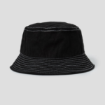 CDGCDGCDG Cotton Twill Overdyed Bucket Hat – Black