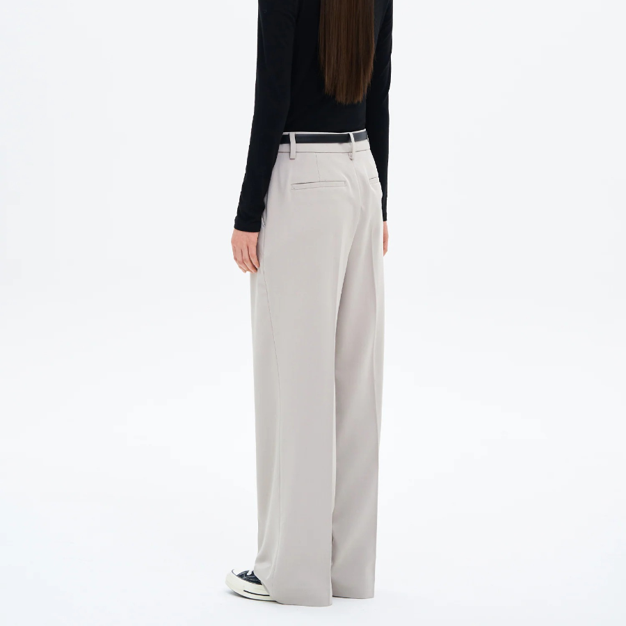 8 seconds Basic Straight Slacks - Beige
