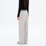 8 seconds Basic Straight Slacks - Beige