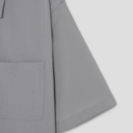 Theory Men Kelso Short Sleeve Overshirt - Dark Vapor