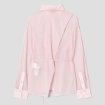 8 seconds Nylon Sheer Long Sleeve Shirt — Light Pink