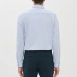 Theory Men Structure Knit Sylvain Shirt - Sky Blue