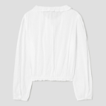8 seconds Cotton Lace Long Sleeve Blouse — White