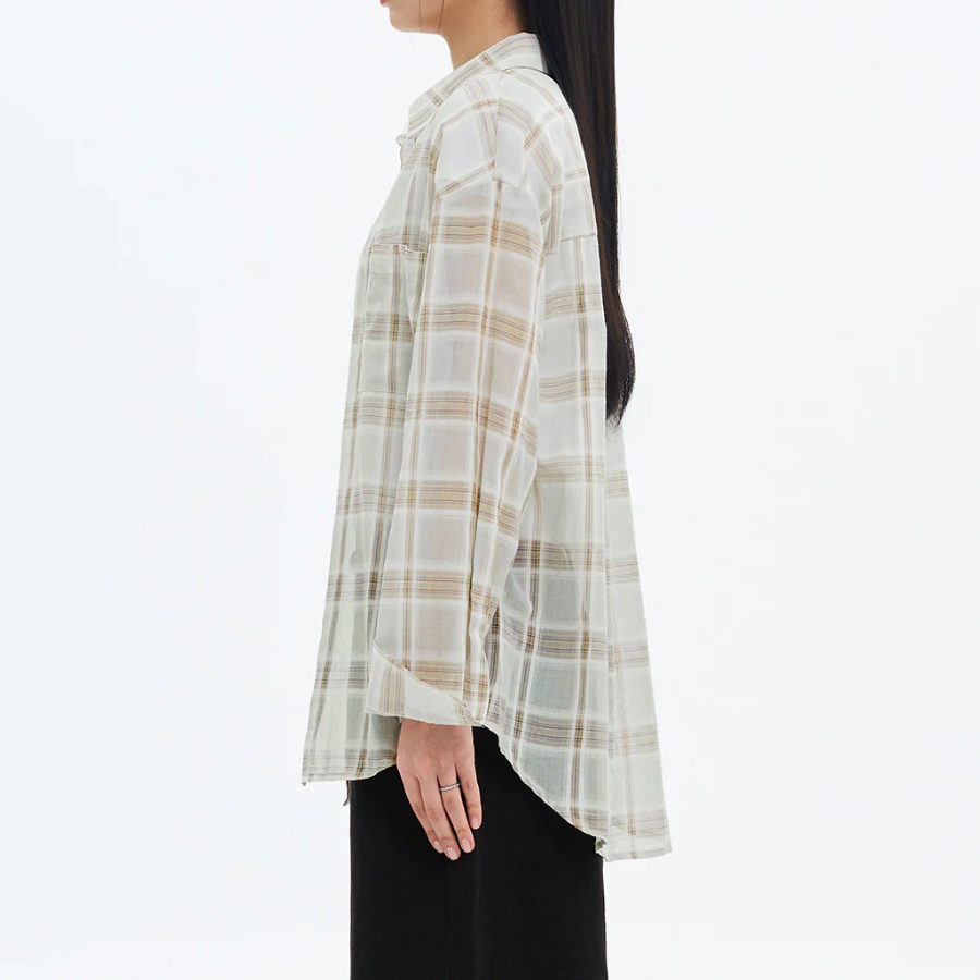 8 seconds Loose Fit Check Shirt — Mint