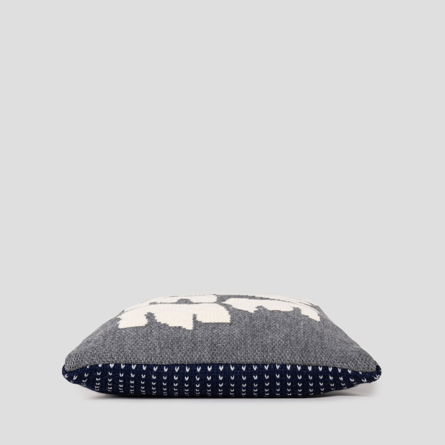 COMME des GARÇONS SHIRT (Men) Jacquard Knit Bag Live Free – Grey