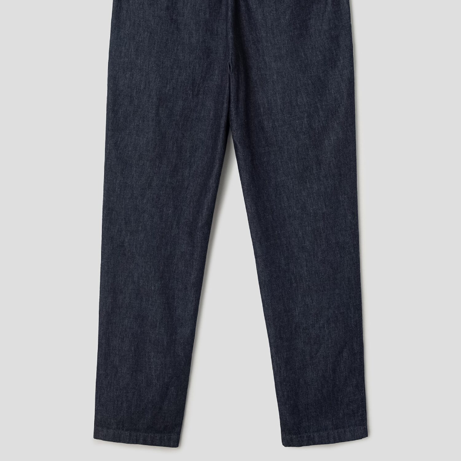 Theory Men Summer Denim Standard Chino Pants - Dark Wash