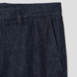 Theory Men Summer Denim Standard Chino Pants - Dark Wash