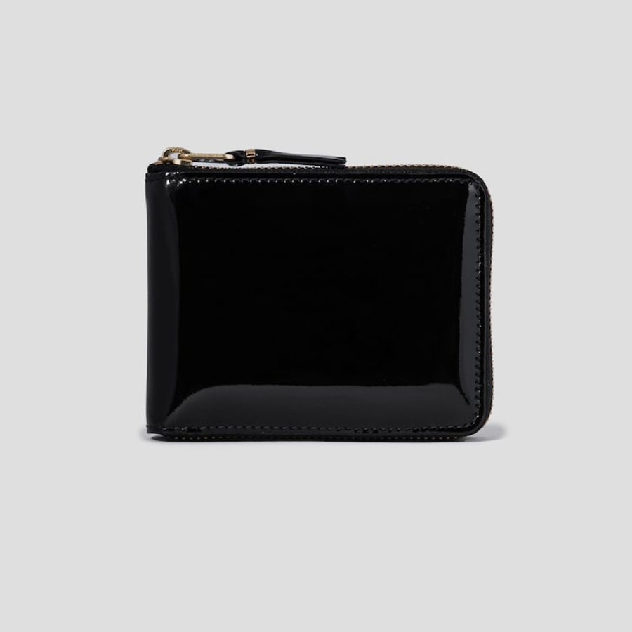 WALLET COMME DES GARCONS (Unisex) Classic Inside Checkerboard Print Mini Square Wallet – Black