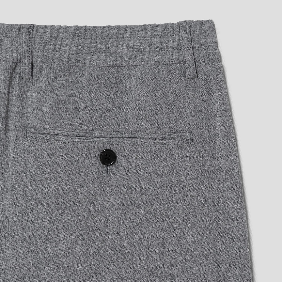 Theory Men Perform Suit Curtis Short - Medium Grey Melange