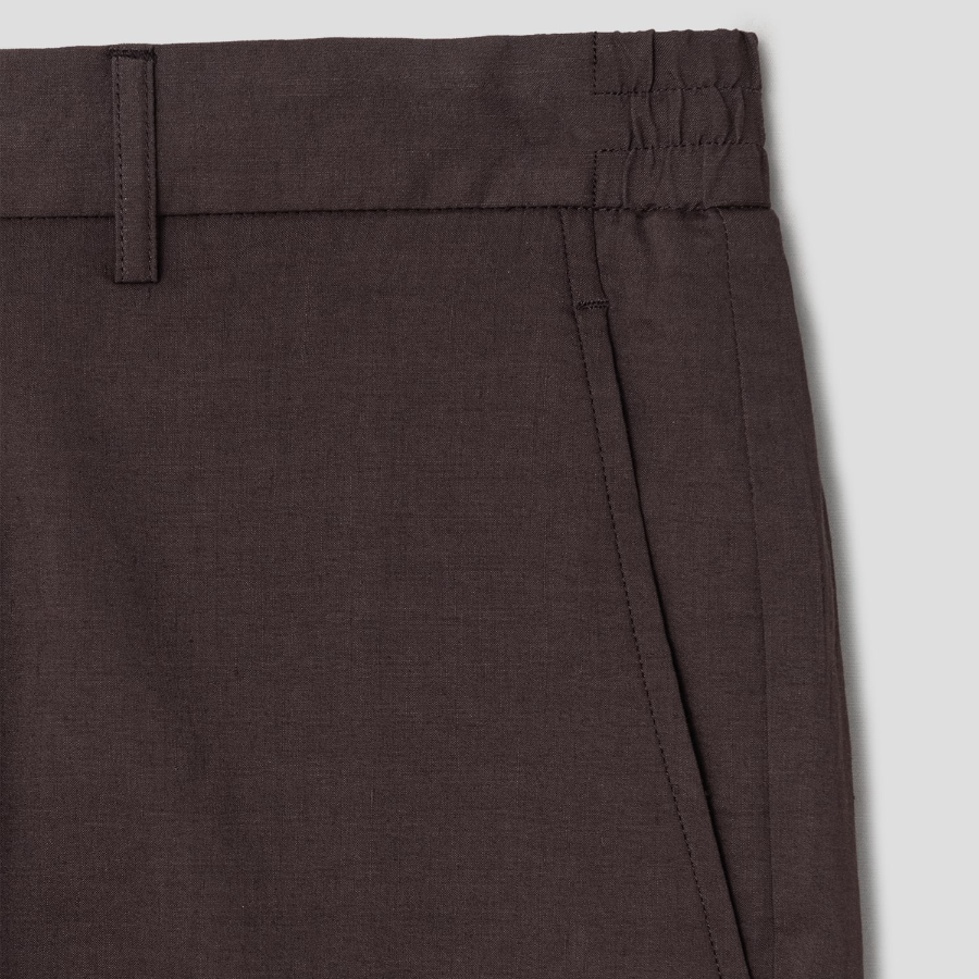 Theory Men Good Crunch Curtis Short - Dark Mocha