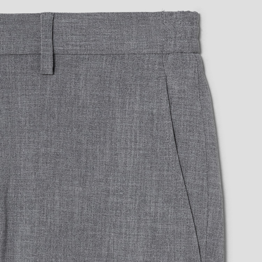 Theory Men Perform Suit Zaine Pants - Medium Grey Melange