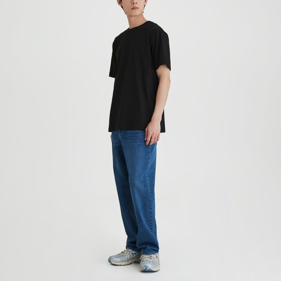 JAJU Smart Cotton Short Sleeve T-Shirt – Black