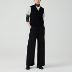 JAJU Button Vest – Black